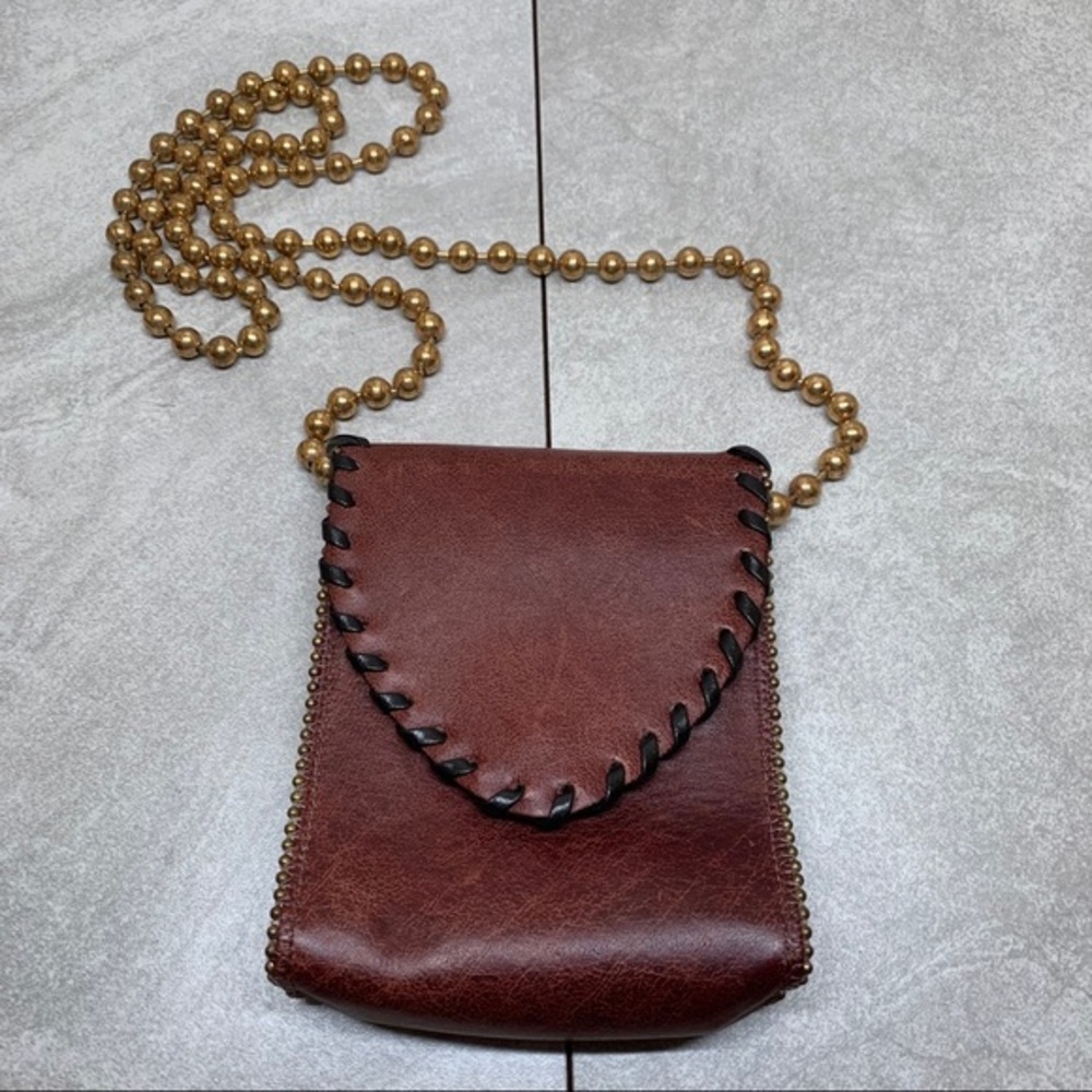 Nina Arjani vintage leather crossbody purse